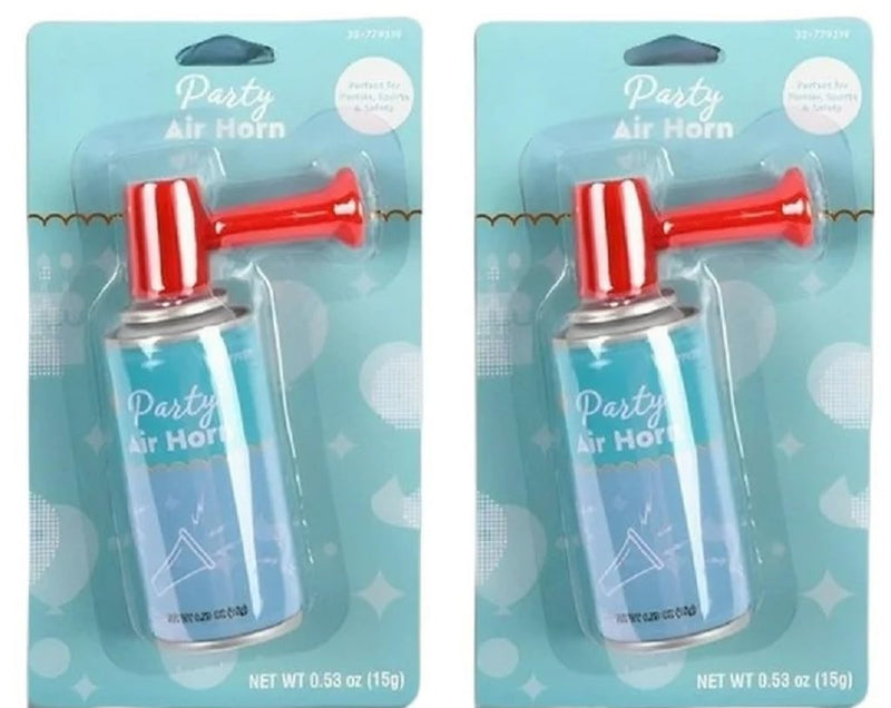 Generic 2/Pack Air Horn Noise Maker, Handheld Pump, Loud for Parties, Sports, Safety Outdoor Events 0.53 Oz (15 g) each Can