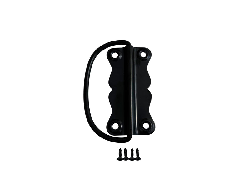 QCAA Deco Ring Chest Pull Handle for Jewelry Box, Wooden Box, Metal, 2-3/4", Black, Made in Taiwan, 8 Pack