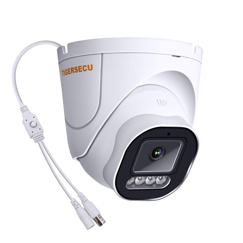 TIGERSECU 5MP Wide Angle Dome Security Camera for TVI, CVI, AHD, CVBS DVRs, Weatheproof for Indoor/Outdoor Use, Hybrid 4-in-1 with OSD Switch (Power Supply and Coaxial Cable Sold Separately) 1