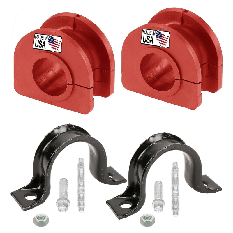 Suspension Dudes PAIR Front Sway Bar CODE RED Bushing Kit FITS Avalanche, Suburban, Escalade, Savana, Sierra, Silverado, Tahoe,Yukon, 1968-2020 Bushings Made In USA, 33MM Stabilizer Bar, K6439 928-565 SDK565829