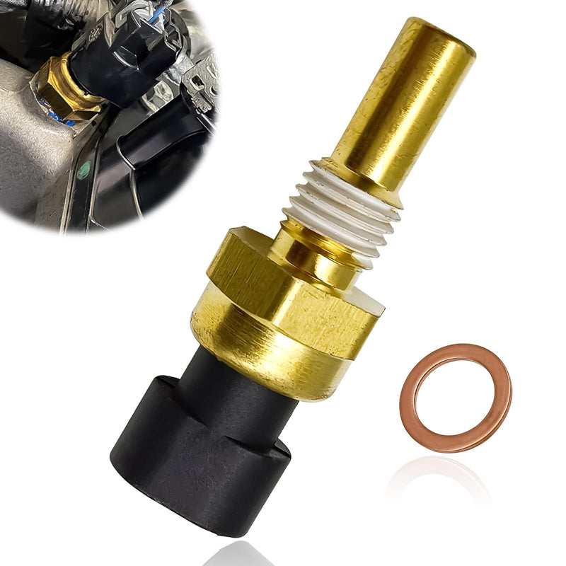 Engine Coolant Temperature Sensor Compatible with Chevy Avalanche Impala Trailblazer Suburban 1500 2500 HD Express Silverado GMC Envoy Sierra Yukon Savana Saturn OEM 213-4514 213-4333 19236568