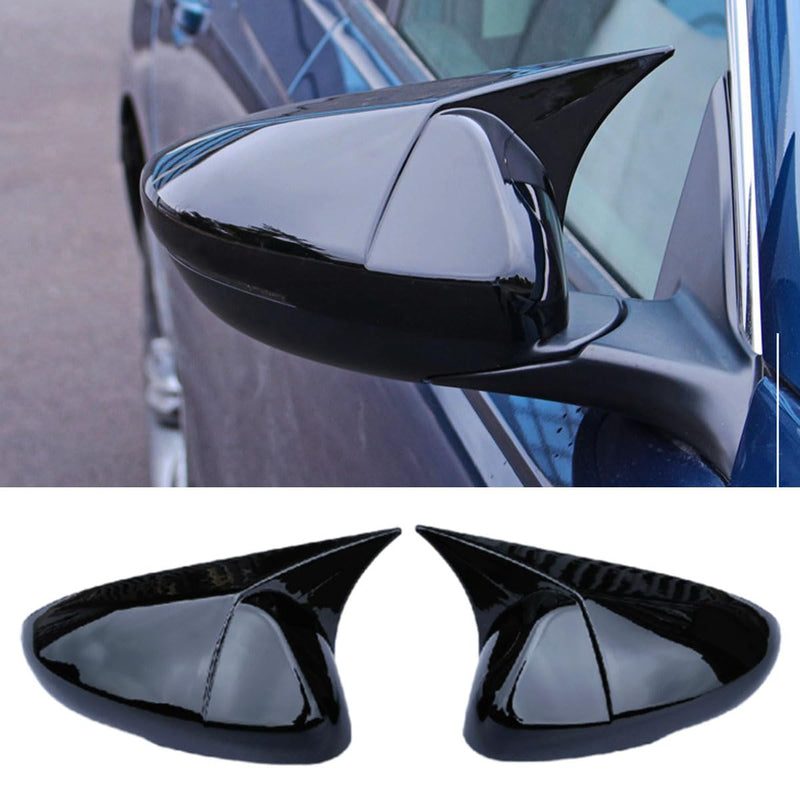 Car Side Mirror Covers for Honda Accord 10th 11th 2018 2019 2020 2021 2022 2023 2024 2025 Auto Mirror Cover Rearview Mirror Cover Door Mirror Caps,with Turn Signal Light,Glossy Black Glossy Black