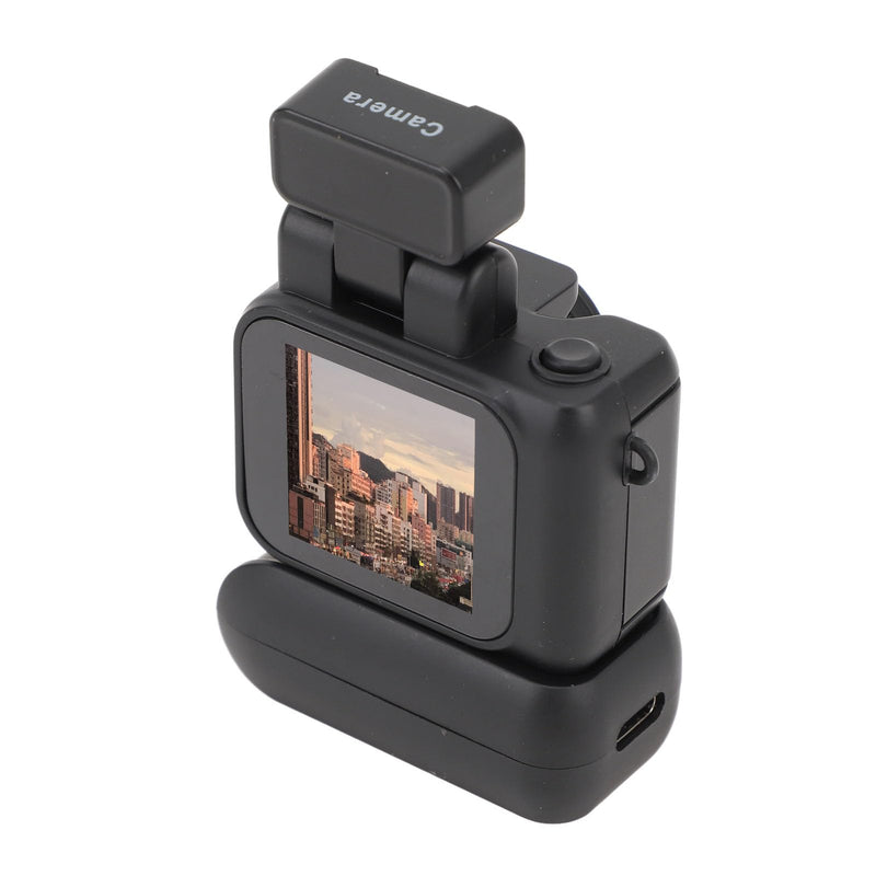 Mini DV Camera Camcorder, 1080P HD Thumb Camera with 1.44in Color Screen, Flashlight Charging Case, Small DVR Camcorder Video Camera for Vlogging Travel (Black)
