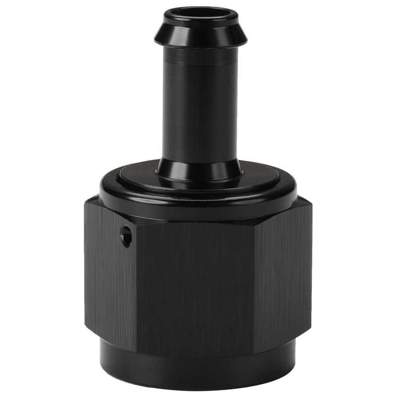 10AN Female to 3/8 Barb Hose Fitting Adapter Straight Swivel Aluminum Black 10AN to 3/8" Black - Straight