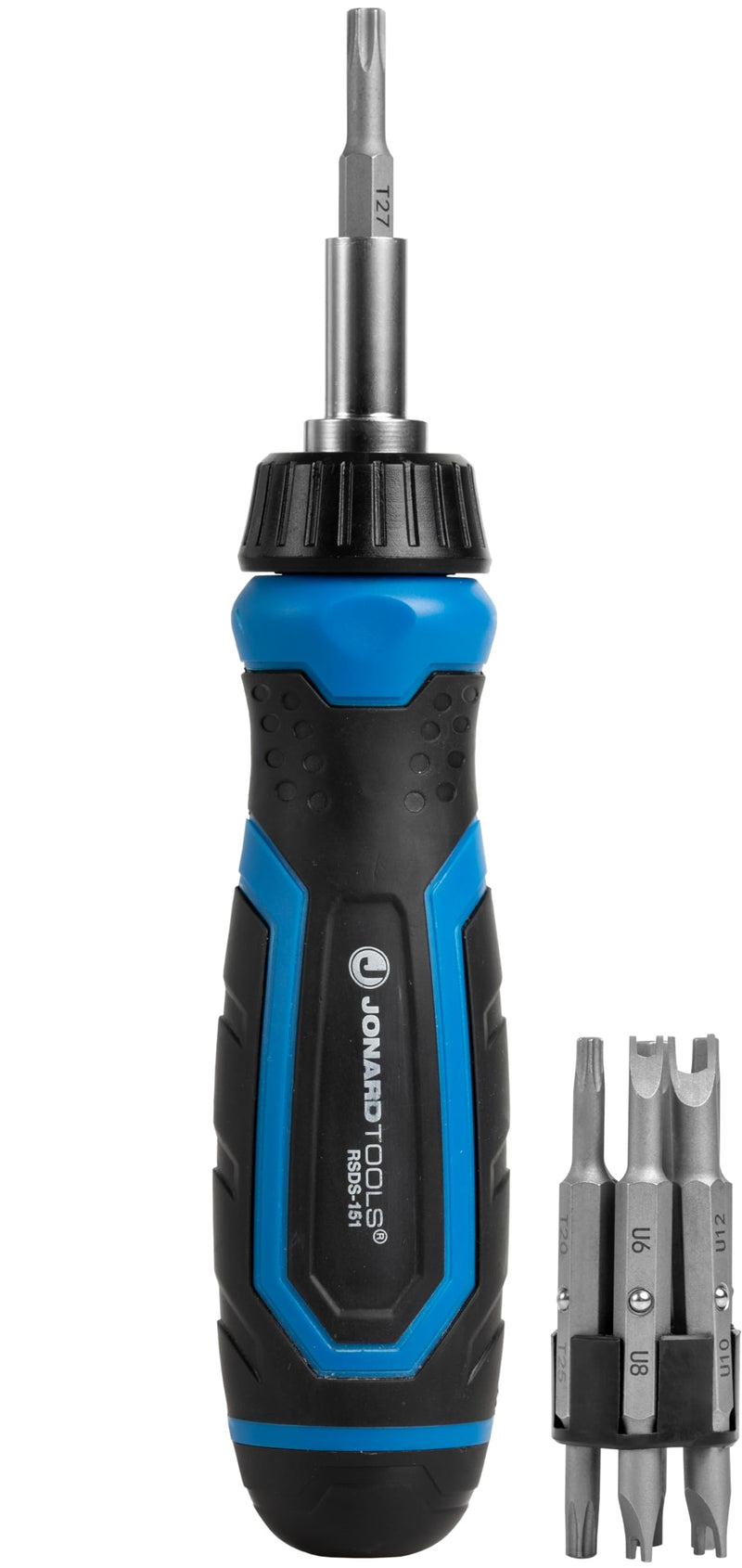 Jonard Tools RSDS-151 15-in-1 Ratcheting Screwdriver with Hex, Spanner & Torx Security Bits 15-in-1 Security Screwdriver