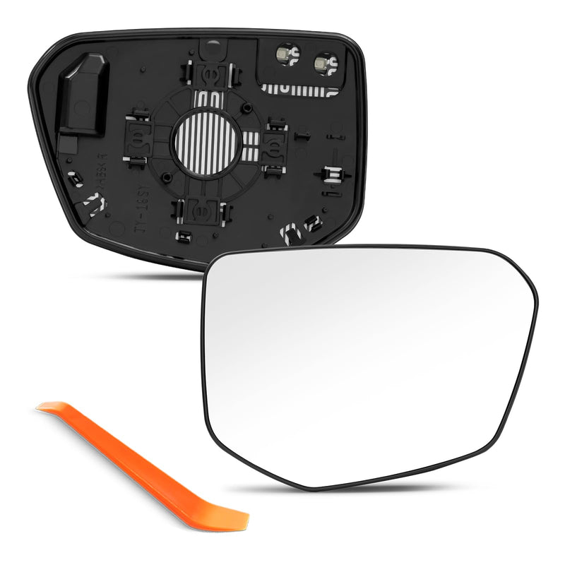 Passenger Side Mirror Replacement for Honda Civic 2016 2017 2018 2019 2020 2021, Honda Envix 2018-2022, Honda Crider 2019-2022 - Right Side Mirror Glass, Chrome, Power Heated