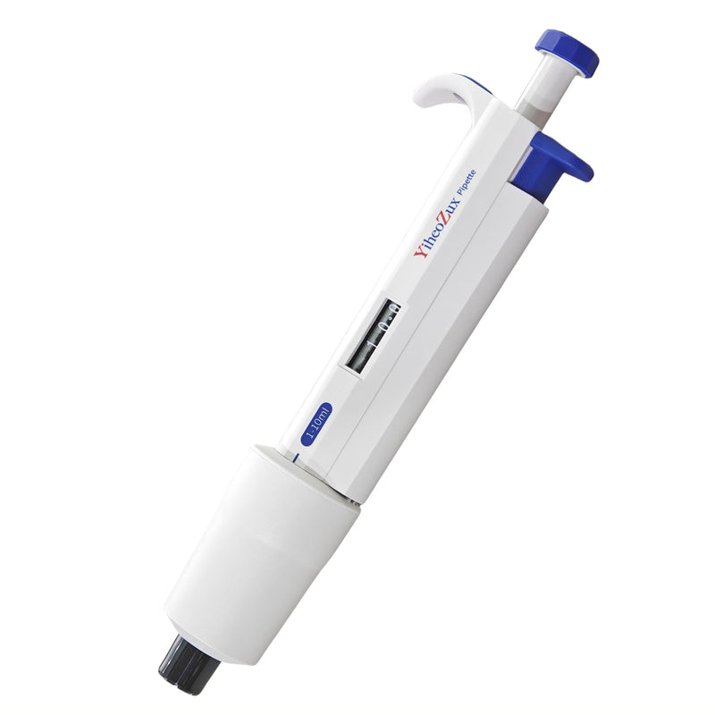 Adjustable Single Channel Pipette 1-10 ml, High Accuracy Laboratory Micropipette for Molecular Biology and Cytology 1000-10000 Microliters 11.18*3.03*1.77 inches