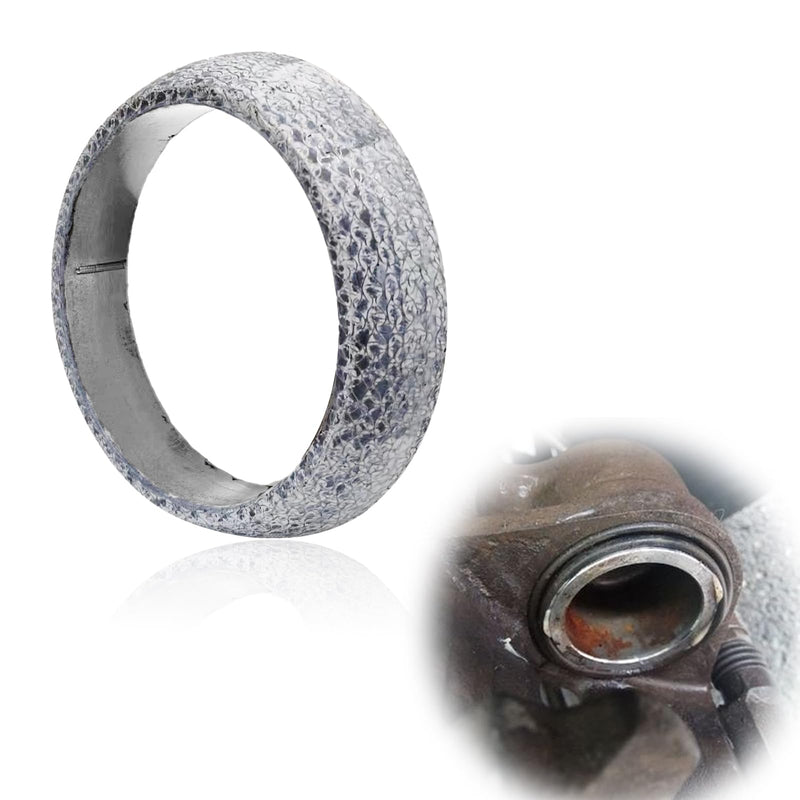 48mm Exhaust Manifold Gasket, High Grade Graphite Exhaust Manifold Gasket Muffler Gasket Replacement to Prevent Leaking Between Exhaust Manifold and Exhaust Pipe 48mm
