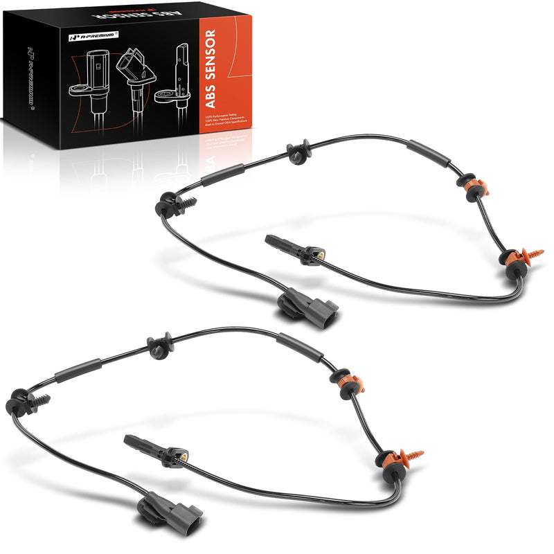 A-Premium ABS Wheel Speed Sensor Compatible with Tesla Models - Model 3 2017-2022, Model Y 2020-2022 - Front Driver and Passenger Side, 2-PC Set, Replace# 118876100A, 0265011597 Pack of 2