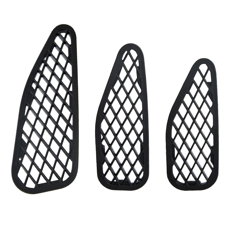 Hood Air Vent Cover Compatible with Toyota FJ Cruiser 2007-2021(3pcs,Black)