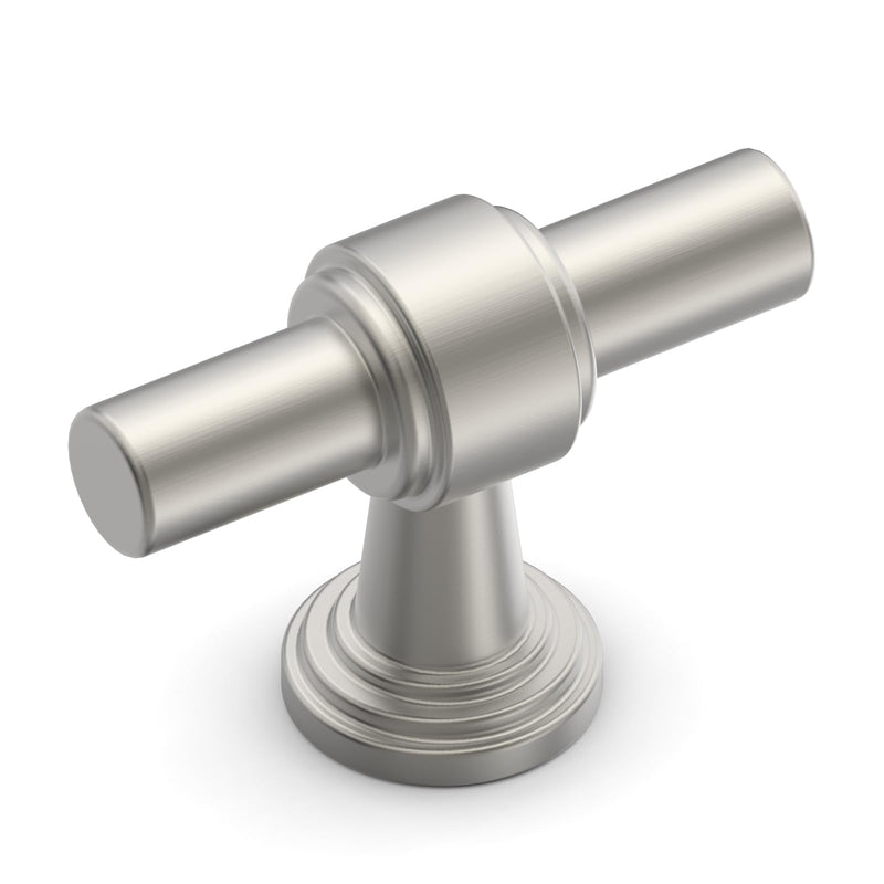 10 Pack 1"(25mm) Brushed Satin Nickel Cabinet Knobs for Cabinets and Drawers Kitchen Cabinet Hardware Nickel Dresser Knobs CK0081