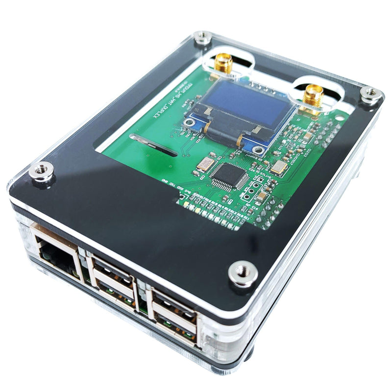 Duplex MMDVM & Raspberry Pi4 & 3B+ | Room for 0.96” Screen | Zebra DRPi-1S (Black Ice) Pi 3&4 Compatible