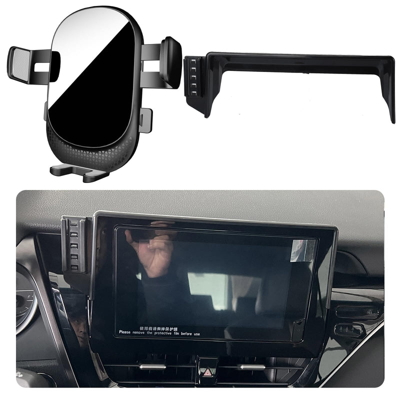 Car Phone Holder for Toyota Camry 2021-2024 7-inch Screen | [Not Fit 9-inch Screen] Auto Accessories Auto Lock Hands Free Cell Phone Mount Car fits for iPhone & All Smartphone For 2021-2024 Camry