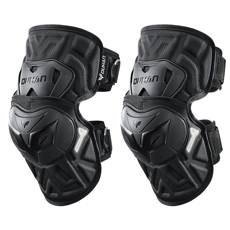 DUHAN Motorcycle Knee Pads Adjustable Motorcycle Knee Shin Guards Protector Gear for Motorcycle/MTB/Racing/Skating