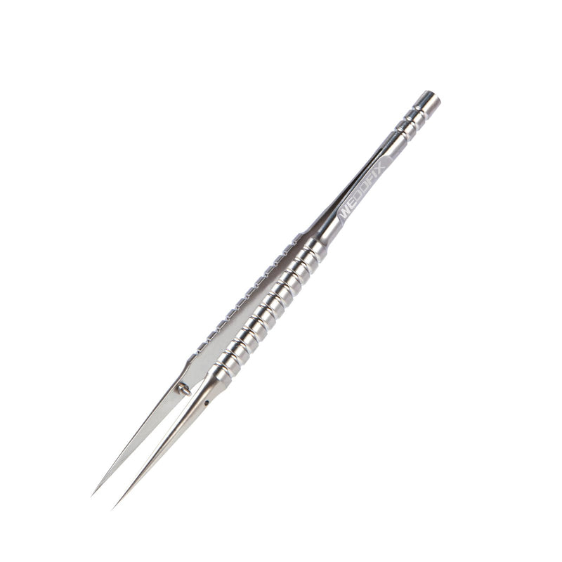 Precision Titanium Tweezers Silver with Fine Pointed Tips Non-magnetic Microscope Tweezers for Micro Soldering Work Watch Repair Electronics Maintenance Crafting