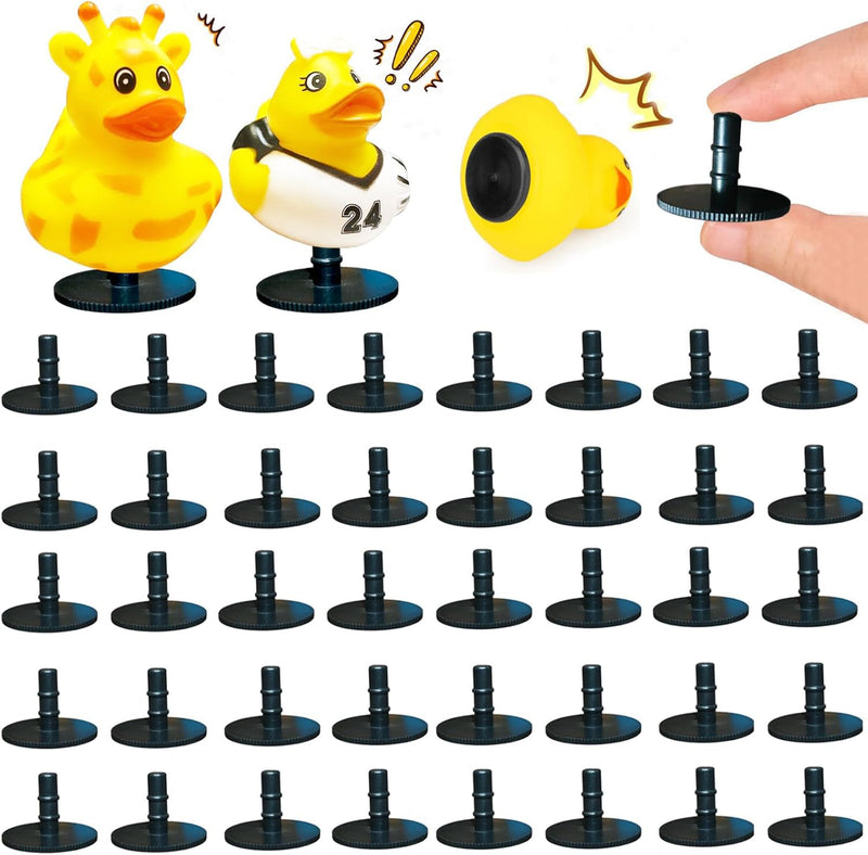 Duck Holder for Car Dash, Rubber Duck Mounts Duck Plugs for a Fun and Funky Car Dashboard Display Gift for Car Lover Double-Sided Stickers Included (20) 20