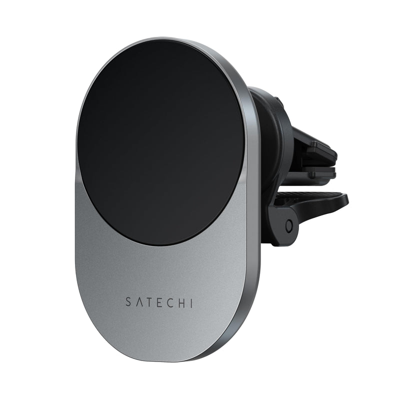 Satechi Qi2 Wireless Car Charger, Travel Friendly Car Phone Mount Charger for Air Vents, 15W Fast Chargers, for iPhone 17 to 12 Series
