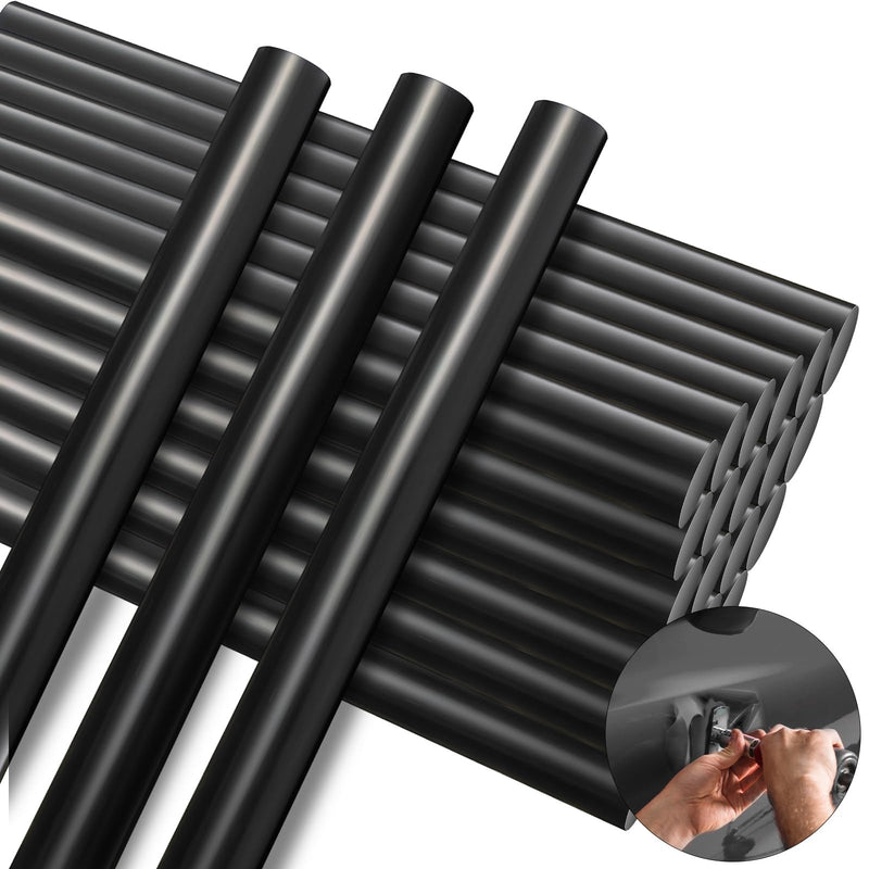 20 Pcs Paintless Dent Repair Glue Sticks PDR Glue Hot Sticks Paintless Dent Repair Tool for Car Restoration Remover Tool Set (Black) Black 20