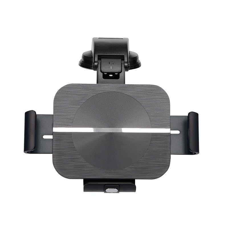 Wireless Car Charger Phone Mount for Galaxy Z Fold 5/4/3/2/S22 Ultra, Dual Coil 10W Fast Charging Auto-Clamping Car Air Vent Dashboard Phone Mount for Galaxy Z Fold/Note (Black) Black