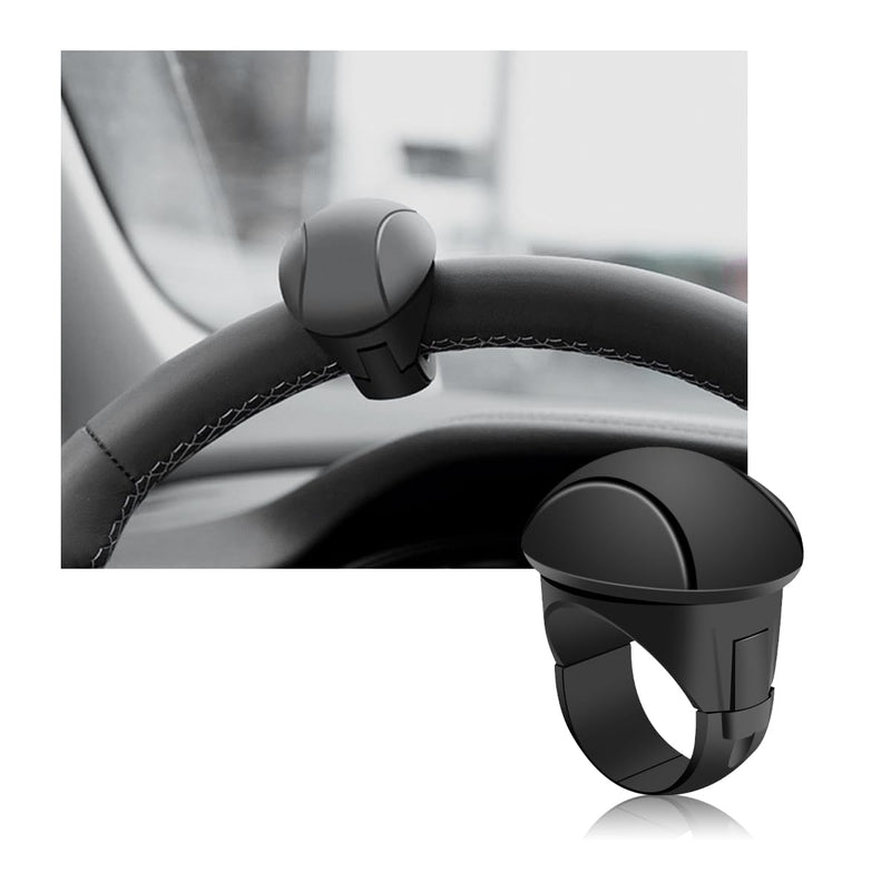 Car Steering Wheel Knob, Non-Slip Silicone Steering Wheel Spinner Knob, 360° Rotatable Steering Wheel Aids Power Handles, Universal Interior Decor Car Accessories