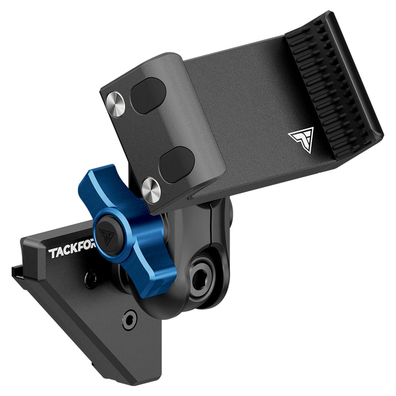 Tackform Link Vent Mount Universal Phone Holder - Compatible with 2021-2025 Ford F150 & Raptor, 2023-2025 Ford Super Duty | Aluminum | Zero Slip, Anti-Scratch | 2" Arm | Blue