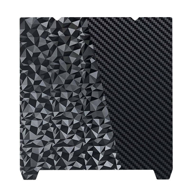 IdeaFormer-3D PEO PET Build Plate for Creality K1 Max/Ender 3 V3 Plus Diamond PEO+Carbon Fiber PET Flexible Spring Steel Bed Plate 310x315mm for Creality K1 Max/Ender 3 V3 Plus 3D Printer Platform