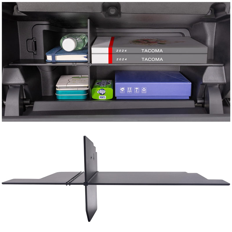 JKCOVER Glove Box Organizer Compatible with 2024 2025 Toyota Tacoma(4th Gen Tacoma) Glove Box Compartment Insert Storage Divider Accessories (Patent Design For Tacoma 2024+