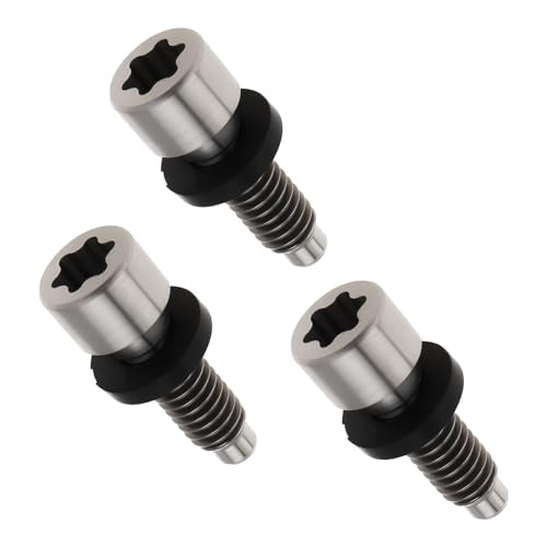 OTOTEC 3Pcs Golf Driver Screw Bolt Compatible with Taylormade M3 M4 M5 M6 SIM SIM 2 Compatible with Stealth 2 Qi10 Fairway Wood Hybrid Shaft Adapter Sleeve