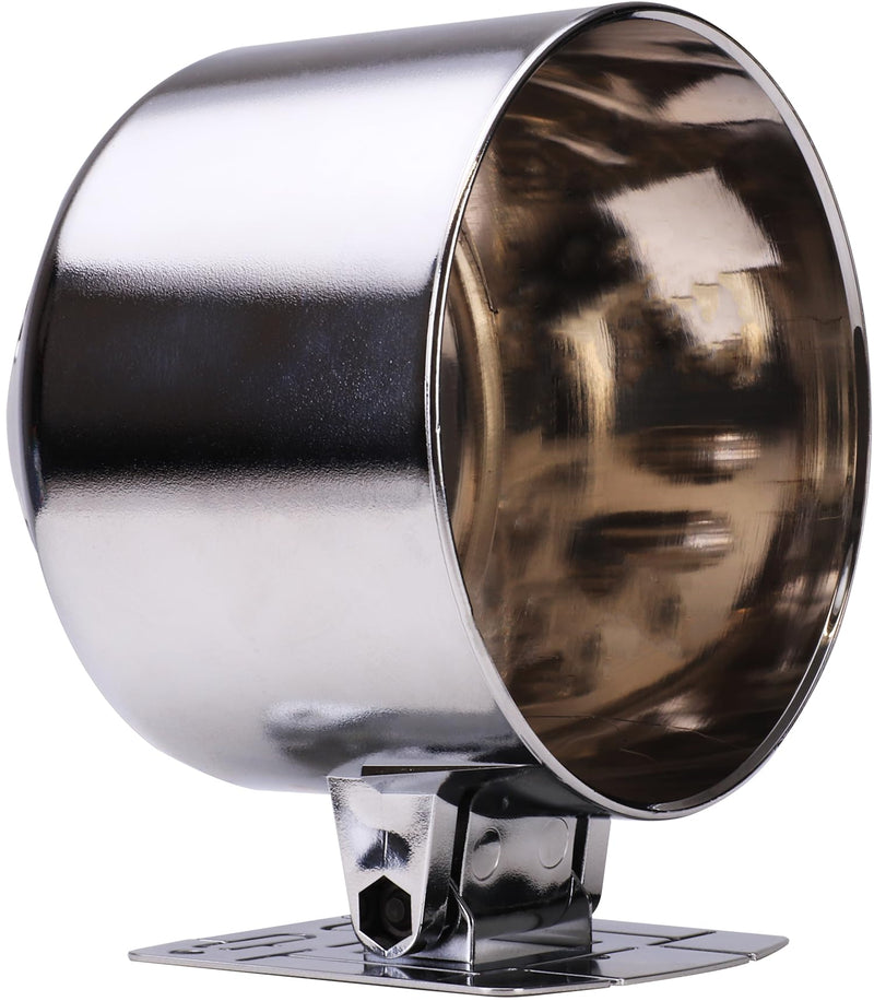 Universal 85mm 3-3/8" Chrome Single Gauge Dashboard Pod Mounting Cup & Stand for Automobile Boat