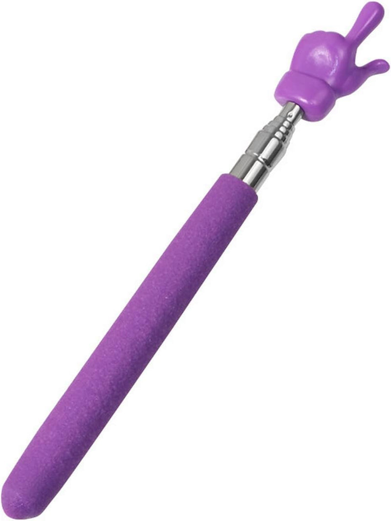 Purple 21.6 Inch Telescopic Teachers Pointer, Teaching Pointer Stick for Classroom, Metal Hand Retractable Pointer Extended Length Handheld Presenter Whiteboard Pointer Presentation Pointers Products