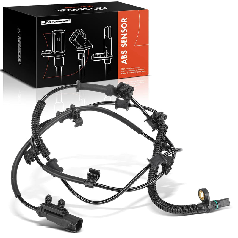 A-Premium ABS Wheel Speed Sensor Compatible with Jeep Models - Wrangler 2018-2023, Gladiator 2020-2023 - Front Driver or Passenger Side, Replace# 68394210AC, 68394210AD Pack of 1