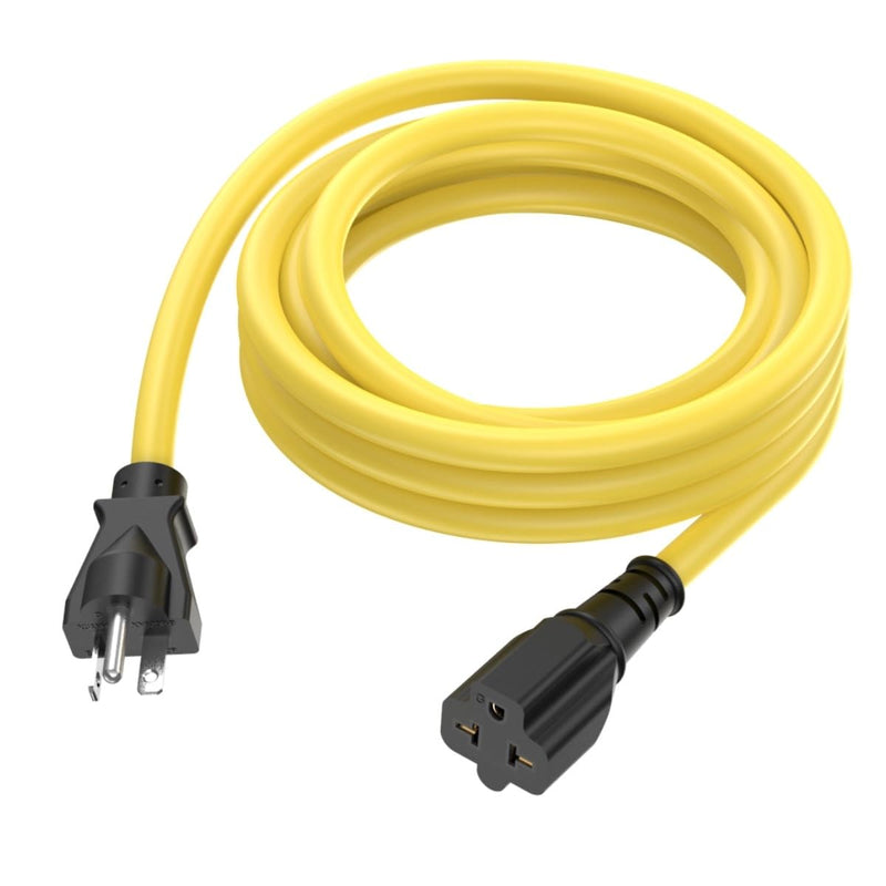 10-Ft Nema 6-20P Extension Cord 20-Amp 250Volt Nema 6-20 Heavy Duty Extension Cable 12AWG, (4 in 1) 6-15R, 6-20R, 5-20R, 5-15R T Blade Female 20AMP Plug Adapter Cord,250V 20A Plug AC Power Cable