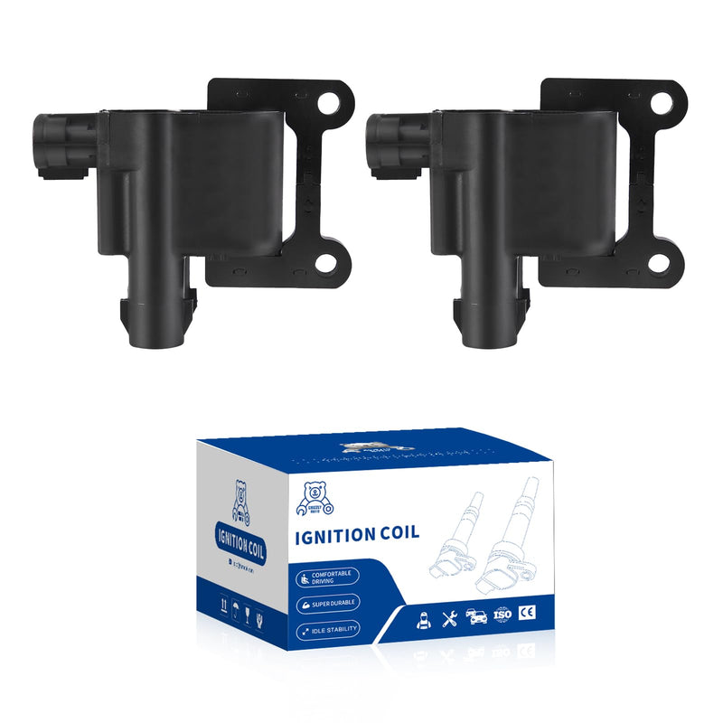 Ignition Coil Pack Compatible with Toyota 1997-1998 4Runner 1999-2000 Camry 1999-2000 for RAV4 Solara 1997-2000 Tacoma 2.0L 2.2L L4 Replace ‎UF180 UF181 9091902218 9091902220 Set of 2 UF180 2pcs