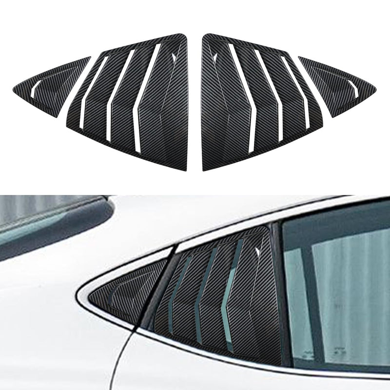 Rear Side Window Louvers Compatible for Toyota Camry 2025 Accesories for Toyota Camry 9th Gen Sport Style Air Vent Cover (Carbon Fiber) Carbon Fiber