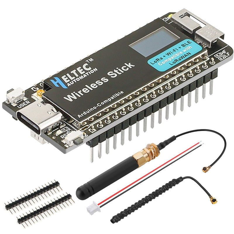 ESP32 S3 SX1262 Wireless Stick Module WiFi BLE LoRa V3 Development Board with 0.49" OLED Display 863~928MHz Bluetooth 64M Bits Compatible with Arduino Wireless Stick Board