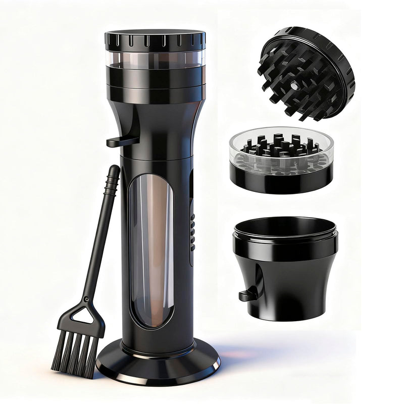 2-in-1 Kitchen Spice Grinder & Seasoning Loader,Cone Loader Grinder Roller,Portable Grinder and Cone Filler for King Size– Portable Manual Aluminum Alloy Herb Grinder for Culinary Use