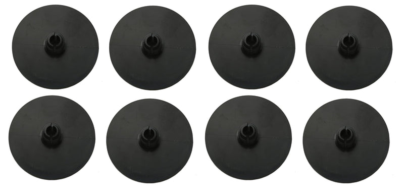 Leaf Spring Helper Insulator Pad Bushings 2C3Z5586AA Compatible with Ford 2000-2019 F-Series E-Series (8Pcs - Black) 8Pcs - Black