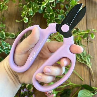 Garden Pruning Shears Scissors Carbon Steel Blades 6.7 In, Snapdragon - Lavender 6.7 inch Lavender