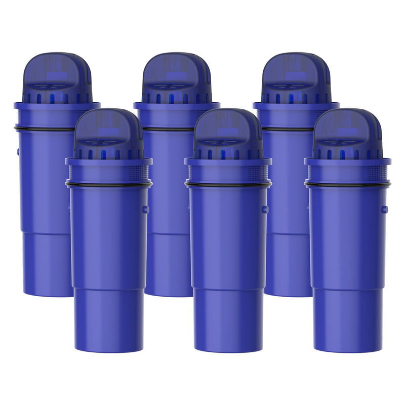 AQUA CREST CF10A Water Filter Replacement for Pur® Plus Pitcher Water Filter, CRF950Z, PPF951K, PPF900Z, PPT700, PPT111, CR1100, DS1800 and All Pur® Pitchers and Dispensers, NSF Certified, 6 Pack