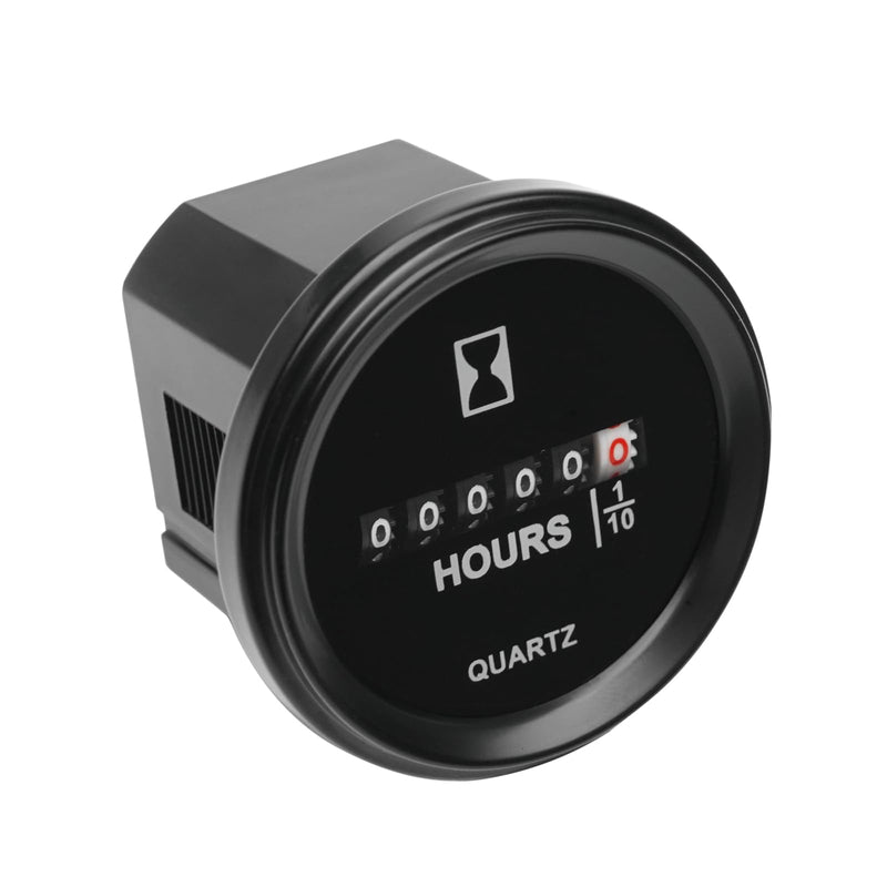Runleader Mechanical Hour Meter, AC110V to 250V,Waterproof Design for Lawn Mower Generator Compressor Leaf Trimmer etc. AC