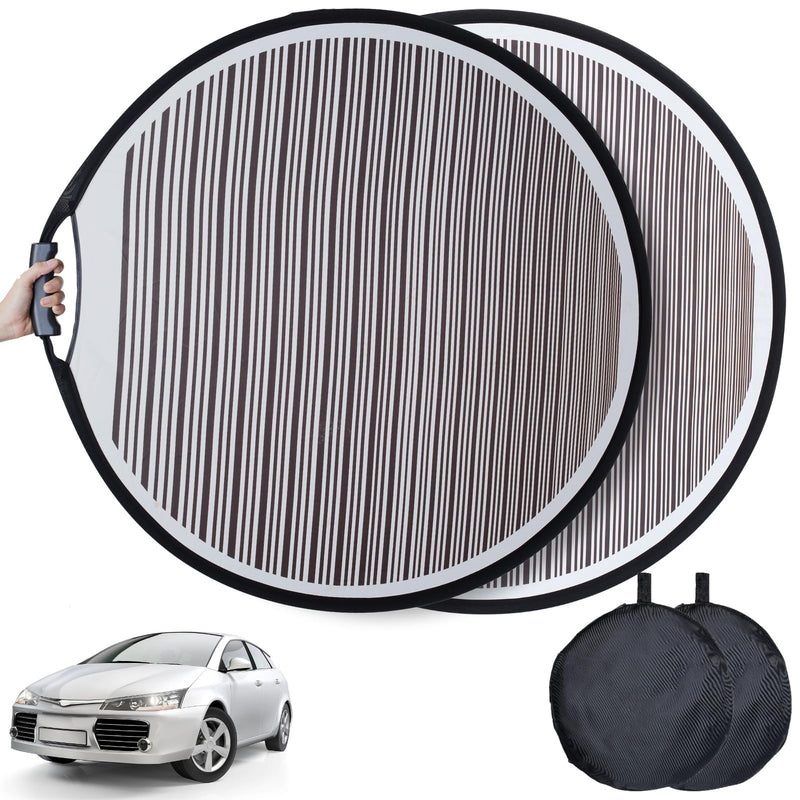  [AUSTRALIA] - Homaisson 2 Pack Car Dent Detection Board with Storage Bag, 32 inch Striped Light Reflector Board, Flexible Foldable Dent Panel, Dent Fix Tool for Vehicle Door Scratch 2PCS