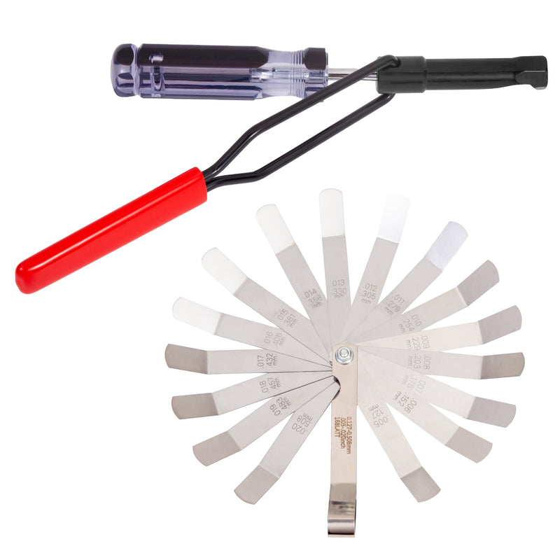Valve Adjustment Tool for 10mm Jam Nut,with Angled Feeler Gauge, Slotted Valve Adjusting Stud,Valve Lash Adjustment Tool for Honda,Toyota,Nissan and Other Japanese Car Engines