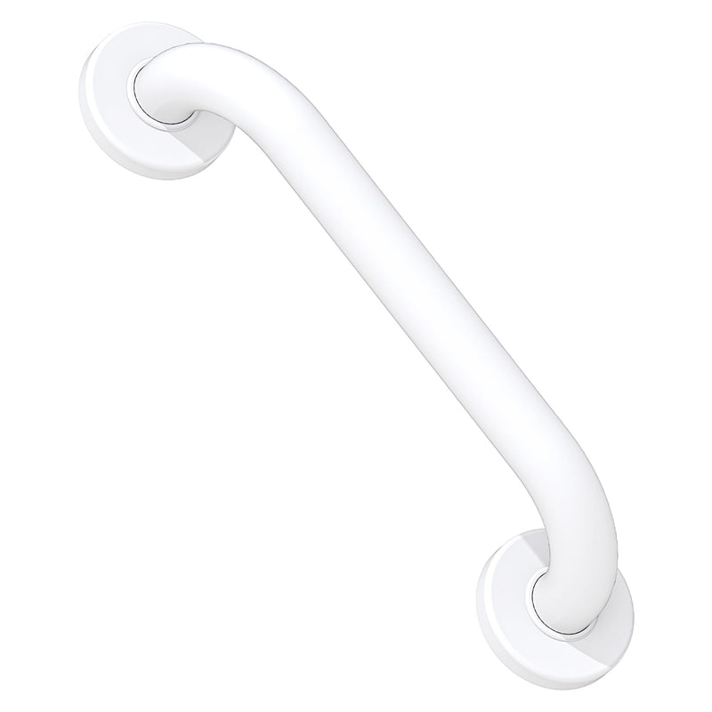 ROTHLEY 12 Inch Grab Bar for Bathtubs and Showers: Stainless Steel Shower Grab Bar Wall Mounted Shower Handle with Concealed Screws for Handicapped Elderly and Seniors (Matte White) Matte White