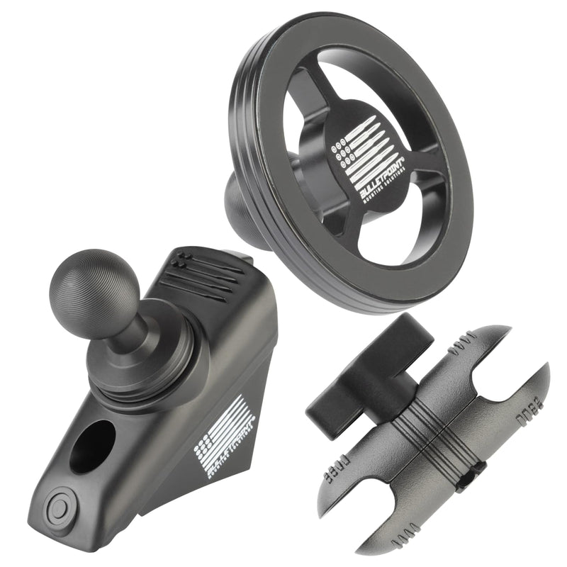 Bulletpoint A-Pillar 20mm Ball Mount MagSafe Phone Holder Bundle Compatible with 2018-2023 Jeep Wrangler JL & 2020-2023 Jeep Gladiator