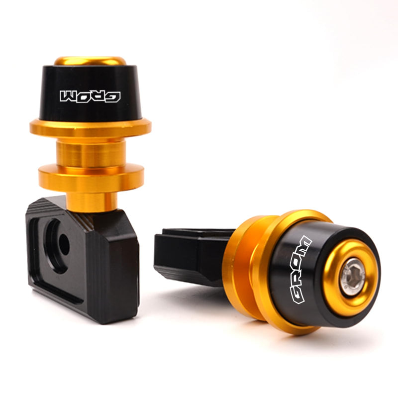 Compatible with Grom 125 2024 2025 MSX125 MSX 125 2013-2021 2022 2023 Grom Accessories CNC Motorcycle Swingarm Spools Sliders Rear Wheel Axle Stand Screws Adapter (Gold) Gold