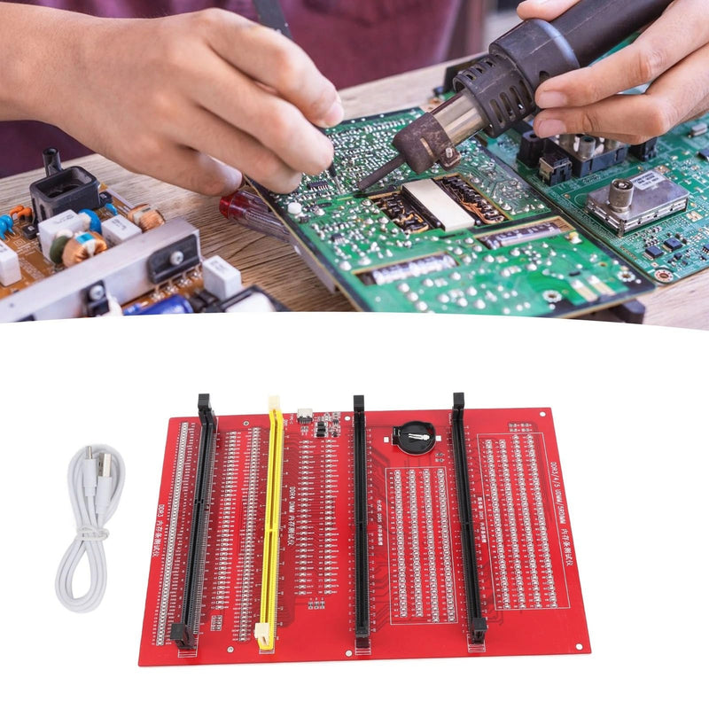 Memory Tester, Memory Diagnostic Analyzer, 4 in 1 Desktop DDR3 DDR4 DDR5UDMM DDR5RDIMM Tester Card for Desktop Server Computers