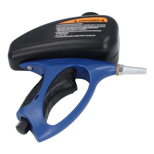 Sand Blasting Gun with Fast Plug-in ConnectorSoda Blaster for Manual Automatic Surface Cleaning, Furniture Refinishing, and Rust Removal (90 PSI, 500ml Capacity)
