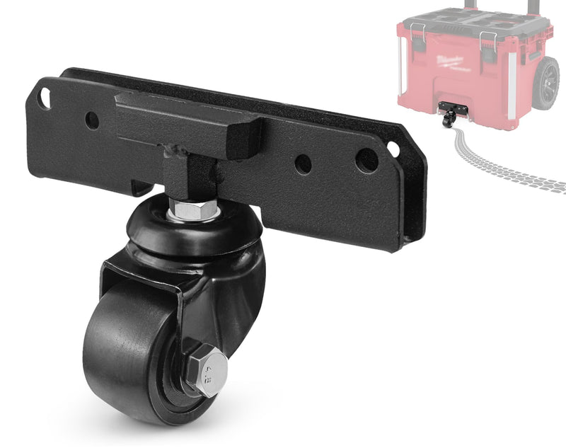 Front Wheels Compatible for Milwaukee Packout Rolling Tool Box, Packout Wheel Kit for Jobsite, Garage, Workshop & Warehouse Tool Transport