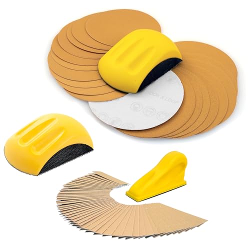 5" Sanding Mouse & Detail Sanding Kit with Sand Paper Assortment Pack 5" 73 Piece 5" Sanding Mouse & Detail Sander Kit