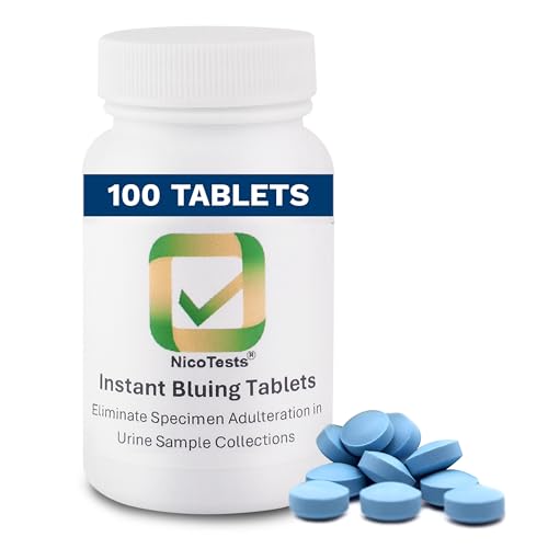 Instant Bluing Tablets – Toilet Tank Dye Tablets for Leak Detection & Sample Integrity – Fast Dissolving, Residue Free – 100 Count